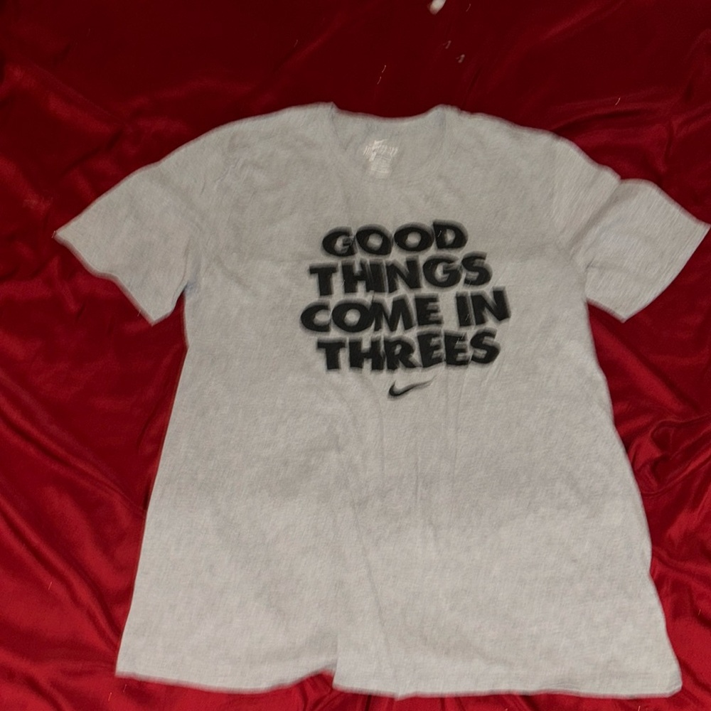 Gray Nike tee